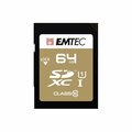 Emtec 64 GB Class 10 Gold Plus SDXC Memory Card EM96299